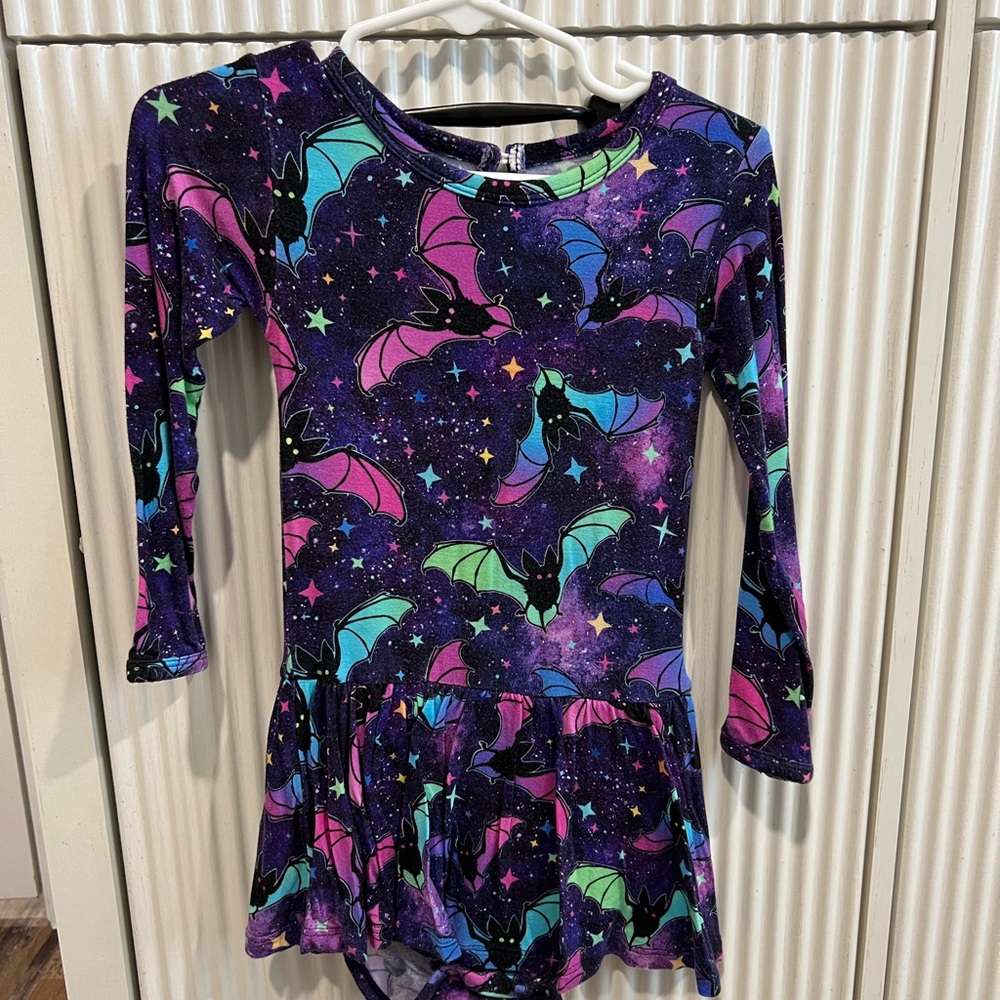 Bums & Roses Bat Print Bamboo Dress Halloween